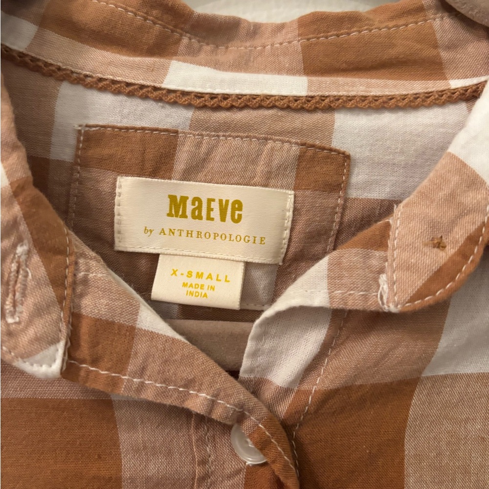 Maeve by Anthropologie - The Bennet Button Down - Buffalo Check - XS - Picture 2 of 5